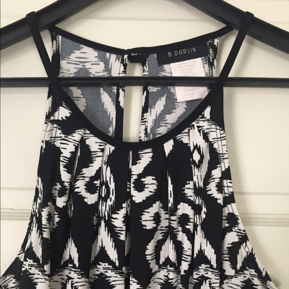 B.Darlin Black and White Dress - Picture 4 of 7